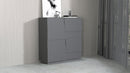 Credenza 2 Ante 120x44x126 cm Pongo 2A Grigio Antracite Opaco  