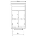 Mobile Lavatoio 50,5x50,5x87 cm 2 Cassetti Montegrappa Novella Dipiù Bianco