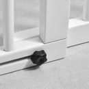 Cancellino per Cani Taglia Regolabile a 3 Pannelli 113-166x36x71 cm in Legno di Pino Bianco