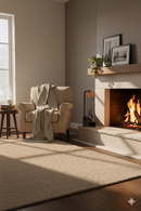 Trespolo per Attrezzi Camino Sagoma Cervo con Paletta Scopino Attizzino e Pinza 15,6x23,5x65 cm in Ferro e Legno Grigio Martellato