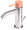 Einhebel-Bidet-Mischbatterie aus Edelstahl mit Pulvergriff