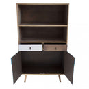 Mobiletto Barrie 80x35x140 h cm in Legno Multicolor