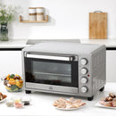 Forno Elettrico da 32L Regolazione Temperatura e Timer 3 Modalità di Cottura e Accessori Argento      