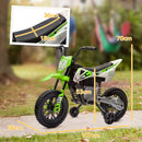 Moto Elettrica per Bambini con Rotelle e Indicatore di Carica Verde  