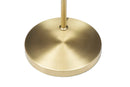 Lampada da Terra Glamy 25x36x179 cm in Ferro e Vetro Bianco e Oro