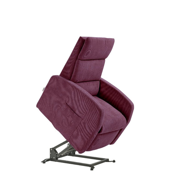acquista Poltrona Alzapersona Elettrica 2 Motori 72x111x86 cm Martina in Microfibra Dispositivo Medico 1 Viola