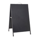 Espositore Pubblicitario Bifacciale Bifacciale con Lavagna 60x90 cm in Metallo Nero
