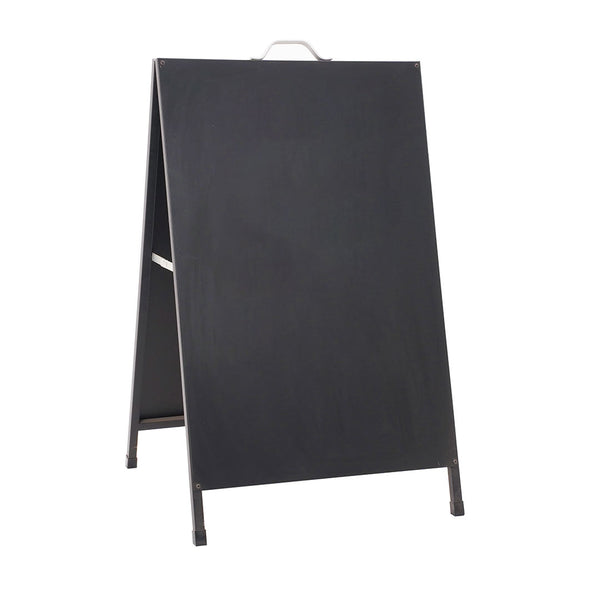 Espositore Pubblicitario Bifacciale Bifacciale con Lavagna 60x90 cm in Metallo Nero prezzo