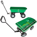 Carrello da Giardino Ribaltabile 4 Ruote 75 litri Ranieri Verde