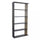 Alisha Bücherregal 90x23,5x180 h cm aus Anthrazit-Bilaminat-Spanplatte