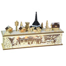 Casetta legno led cm 45x10xh26