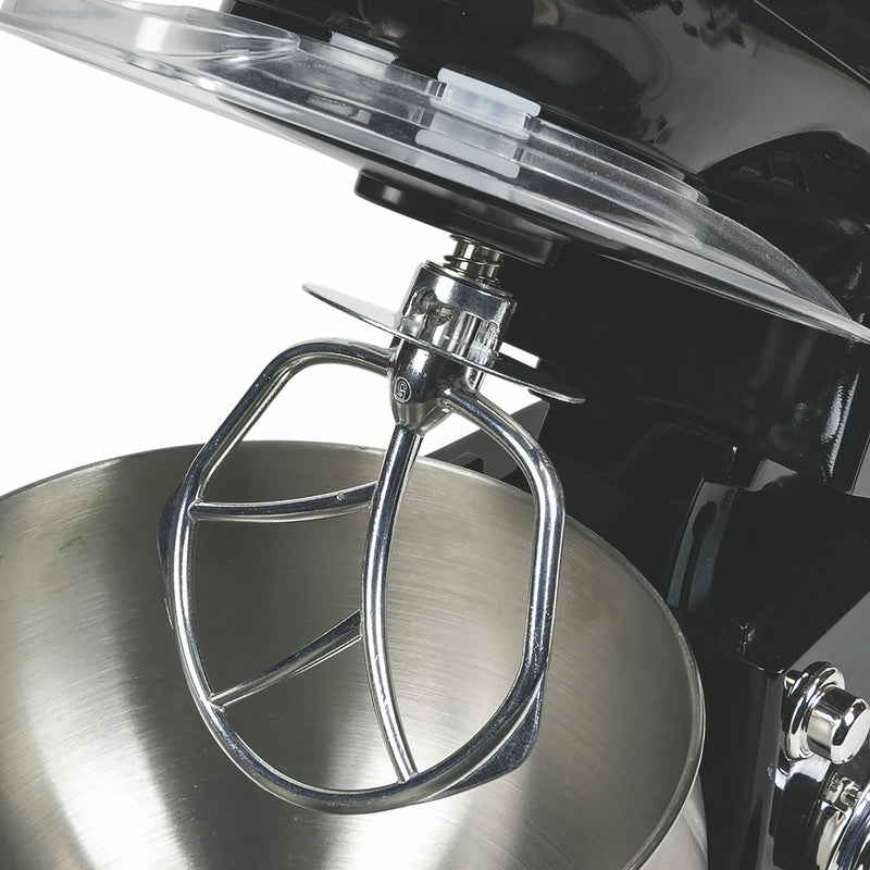 Impastatrice Planetaria 5 Litri 6 Velocità 1300W Ciotola in Acciaio Kooper Atena Nera