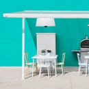 Pergola da Giardino 5,45x3m in Alluminio con Copertura in Policarbonato Kraus Edera