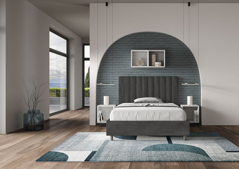 Letto 1 Piazza e Mezzo Agueda Grigio Varie Misure