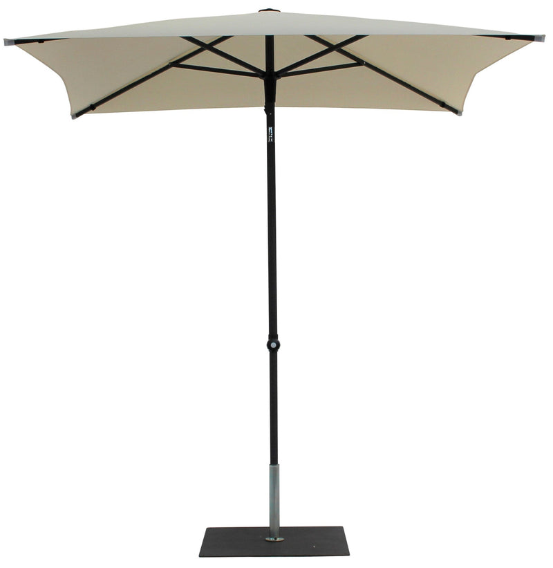 Ombrellone da Giardino 2x2 m Palo Ø38 mm in Alluminio Tessuto Poliestere Trend Bianco