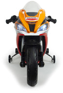 Moto Elettrica per Bambini 12V con Licenza Repsol Bianca e Arancione