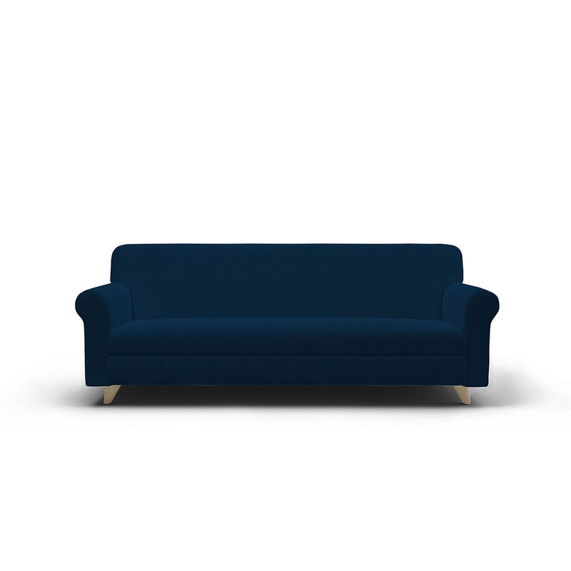 Copridivano Elasticizzato in Poliestere Iris Blu Scuro Varie Misure