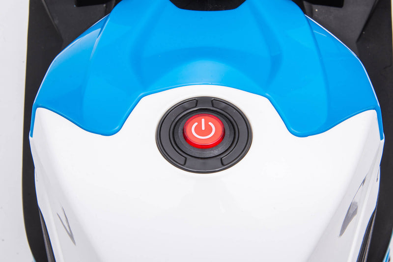 Moto Elettrica per Bambini 12V con Licenza BMW HP4 Sport 3R Blu