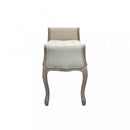 Panca Madelyn in Tessuto 113x48x 45/60 h cm in Legno Beige