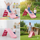 Scivolo per Bambini Pieghevole a 3 Gradini Rosa