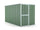 Gartenbox Haus aus Stahlblech Werkzeughalter 175x307x182 cm Enaudi Grün