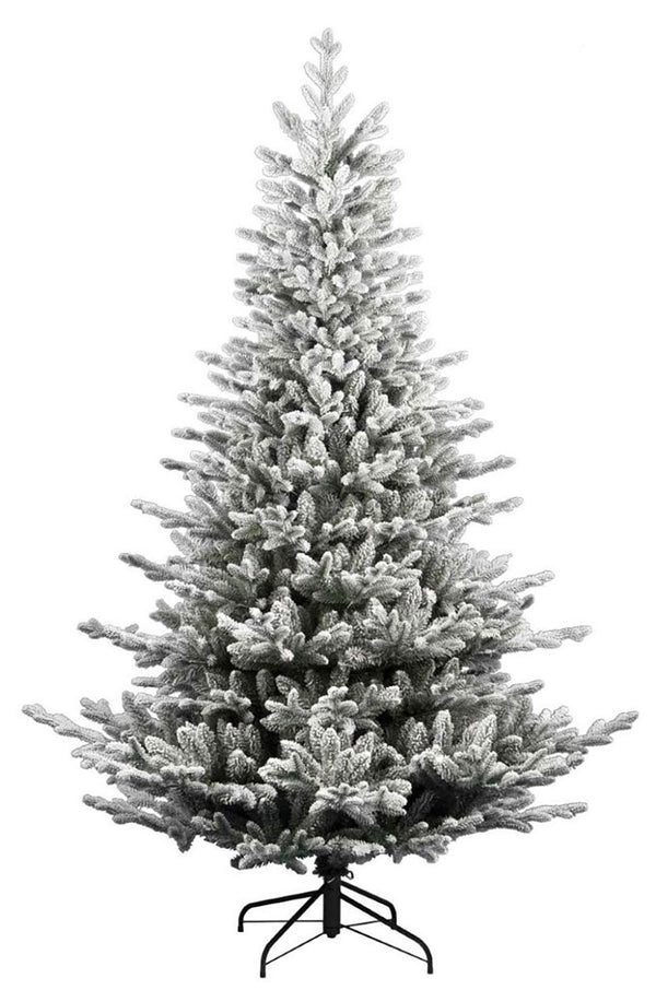 Albero di Natale Artificiale Floccato Effetto Realistico Innevato 270 cm 2284 Rami Montaggio a Ombrello Effetto Neve prezzo