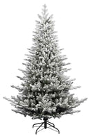 Albero di Natale Artificiale Floccato Effetto Realistico Innevato 180 cm 646 Rami Montaggio a Ombrello Effetto Neve