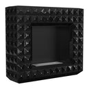 Camino a Bioetanolo da Pavimento 113x97,3 cm Flig Boise Swarovski Nero Lucido 