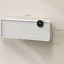 Stufa Elettrica Ceramica PTC 2000W a Parete con 3 Modalità Riscaldamento Regolabile Timer e Telecomando Bianco      