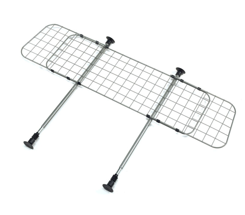 Griglia Divisoria per Auto 128x140 cm Regolabile Grigia