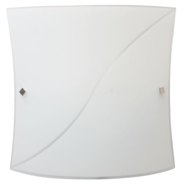 Deckenleuchte 1xE27 Weißer Rahmen Glasplatte Weiß E-Energy Serena sconto