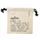 Sacchetto Aglio/garlic 15x15 cm in Cotone VdE Tivoli 1996 