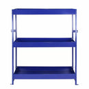 Set 2 Scaffali per Van Furgone 116,5x115x34,8 cm in Acciaio Senza Bulloni Blu