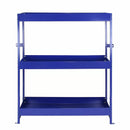 Scaffalatura Lightning 3 Ripiani 116,5x115x34,8 cm per Furgone in Acciaio Inossidabile Blu