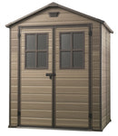 Casetta da Giardino Porta Attrezzi 185x226x152 cm in Resina Keter Scala 6x5 Noce