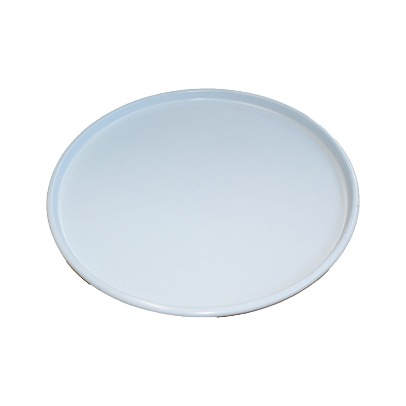 Coperchio per Contenitore Porta Legna o Pellet Ø39 cm in Ferro Bianco