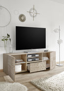 Mobile Porta TV 2 Ante 180x42x57 cm in Legno TFT Blossom Rovere Samoa