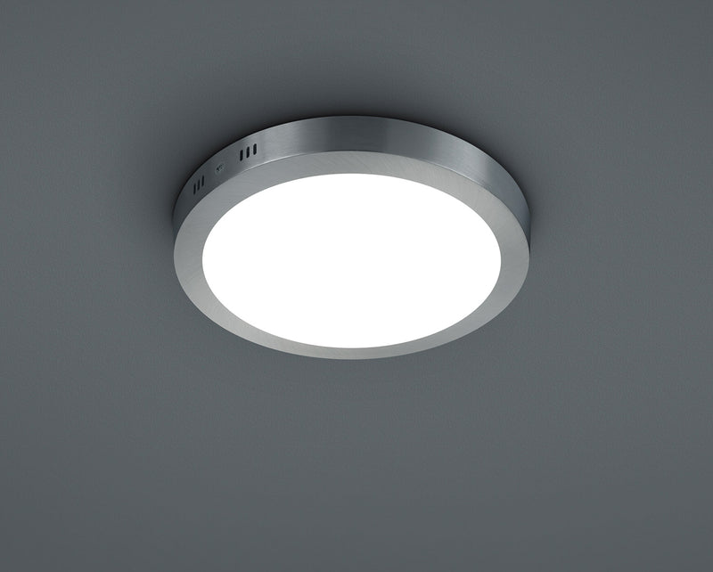 Plafoniera da Interno a LED in Alluminio Nichel Opaco