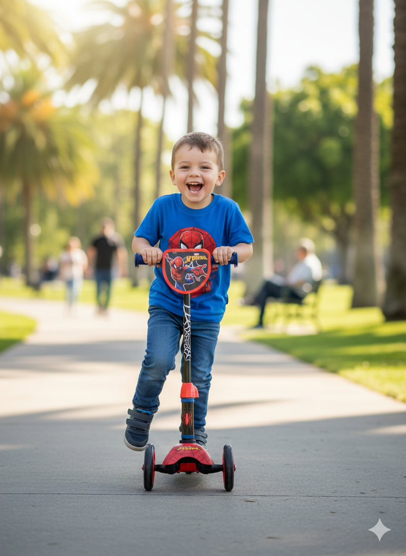 Monopattino per Bambini in Acciaio Marvel Spiderman