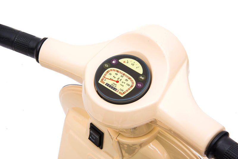 Piaggio Mini Vespa PX150 Elettrica 6V per Bambini Crema