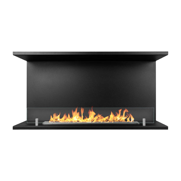 Camino a Bioetanolo da Incasso ad angolo 90x24,5x45 cm Trevi 90 Nero sconto