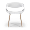 Set 4 Sedie 62x54x74 cm in Polipropilene Diletta Bianco