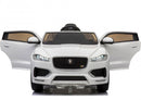 Macchina Elettrica per Bambini 12V con Licenza Jaguar F-Pace Bianca