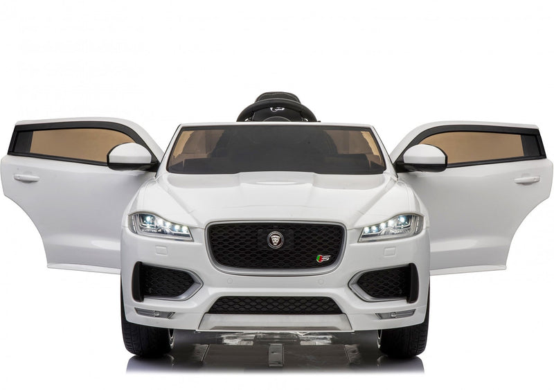 Macchina Elettrica per Bambini 12V con Licenza Jaguar F-Pace Bianca