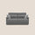 Divano Letto 2 Posti 176x102x97 cm in Tessuto Grigio