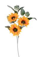 Set 4 Girasoli Artificiali per 5 68 cm