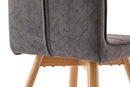 Set di 4 Sedie in PU Morbido 89x53x43cm TFT Chair Grigio