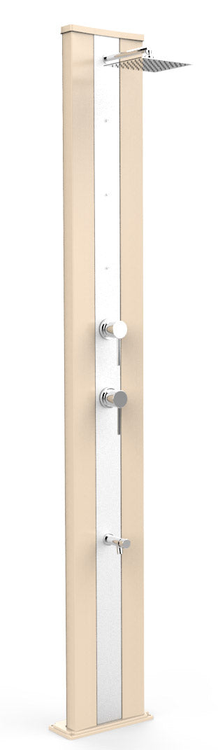 Doccia da Giardino Miscelatore Nebulizzatore e Lavapiedi Arkema Dada S Fascia Inox Sabbia online