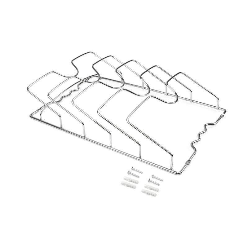 Supporto Supra per Appendere Coperchi Imballo 1 Pezzo Cromato Brillo Acciaio Emuca