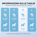 48 Pezzi Pannolini per Cani Maschi Vita 45-64 cm Peso 6-17 kg con Fascia Elastica Regolabile Bianco      